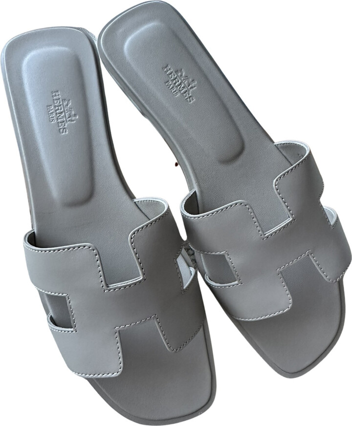 Hermes Oran leather sandal ShopStyle