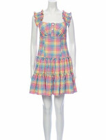 Thumbnail for your product : Caroline Constas Plaid Print Mini Dress