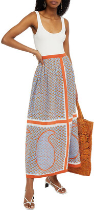 Antik Batik Gisele Printed Cotton-mousseline Maxi Skirt