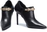 Thumbnail for your product : Versace Logo-embellished Leather Ankle Boots