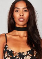 Thumbnail for your product : Missy Empire Rain Black Suede Choker