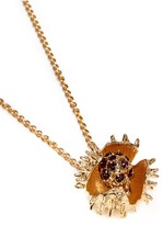 Thumbnail for your product : Nobrand Chestnut skull pendent necklace