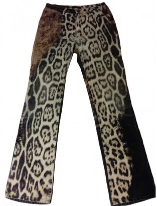 Roberto Cavalli Brown Cotton - elasthane Jeans for Women Vintage
