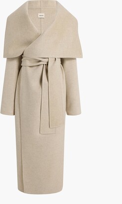 ジャケット・アウター louren oversize wool trench coat oatmeal louren oversize wool trench coat oatmeal