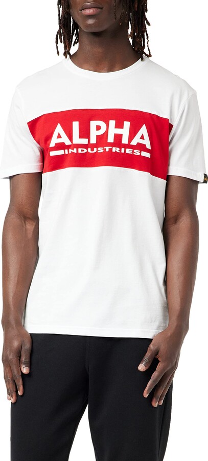 Alpha Industries logo-patch crew-neck T-shirt - ShopStyle