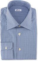 Thumbnail for your product : Kiton Saturated Check Dress Shirt, Blue