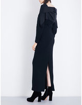 Thumbnail for your product : Chalayan Off-the-shoulder wool gown