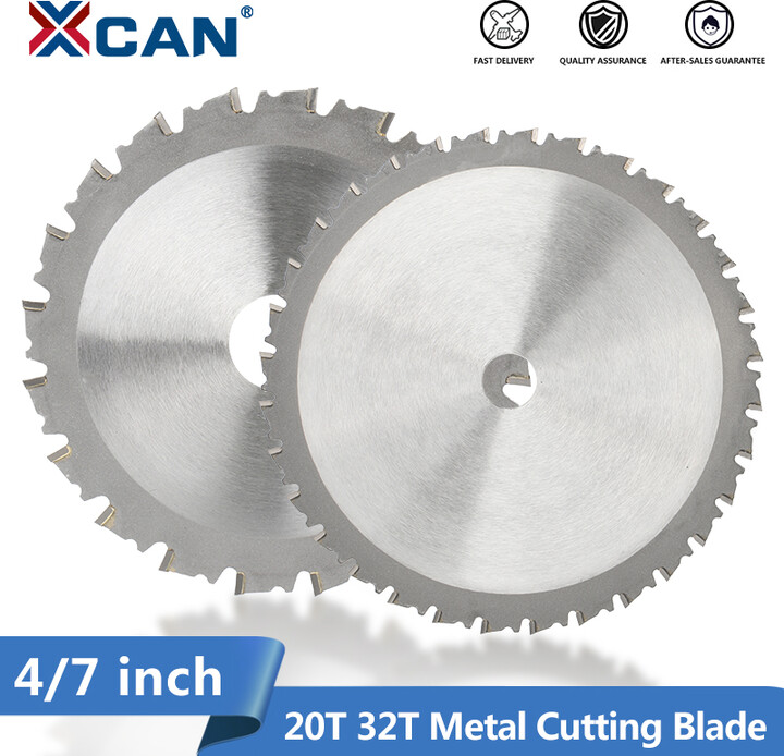 XCAN Metal Cutting Blade 4"/7" 20T 32T Circular Saw Blade For Aluminum Iron Steel Metal Cutting Disc Carbide Saw Blade