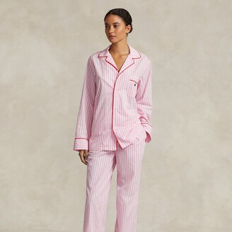 Ralph Lauren Striped Poplin Long-Sleeve Pajama Set - ShopStyle
