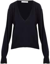 Thumbnail for your product : Roche Ryan Deep V Neck Cashmere Sweater - Womens - Navy