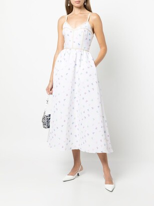 Rosie Assoulin Floral-Embroidery Shift Dress
