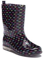 Thumbnail for your product : Capelli of New York Shiny Multi Shadow Rain Boot (Toddler, Little Kid, & Big Kid)