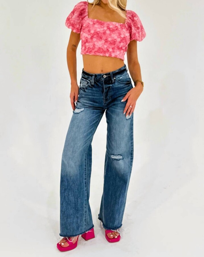 Kancan Rachel 90S Jean In Medium Blue