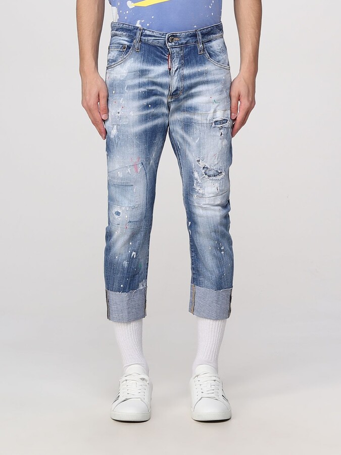 DSQUARED2 jeans in used effect denim - ShopStyle