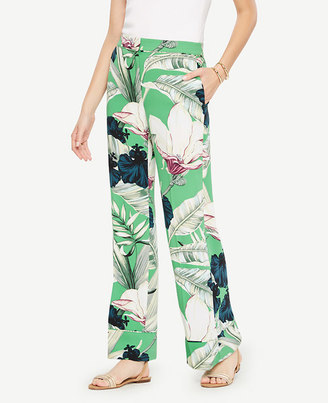 Ann Taylor Palm Leaf Pajama Trousers