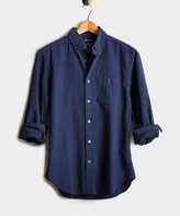 Thumbnail for your product : Todd Snyder Italian Seersucker Long Sleeve Shirt in Navy