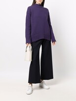 Thumbnail for your product : Plan C Roll-Neck Rib-Trimmed Jumper