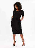 Thumbnail for your product : Evans Black Scoop Neck Tulip Dress