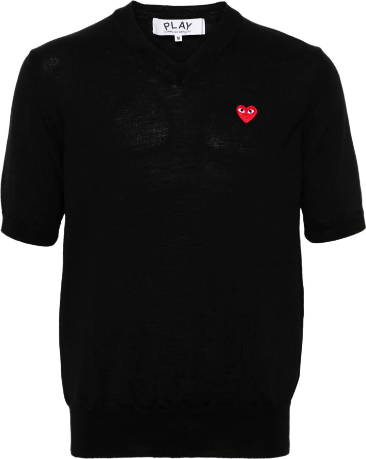 Comme des Garçons PLAY Heart-Patch Wool Jumper