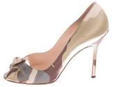 Thumbnail for your product : Manolo Blahnik Camouflage Satin Pumps Green Camouflage Satin Pumps