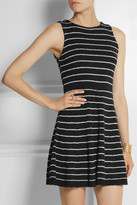 Thumbnail for your product : Alice + Olivia Monah striped stretch-knit mini dress