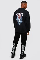 Thumbnail for your product : boohoo Offcl Man Oversized X-ray Print Sweatshirt