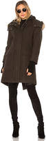 Thumbnail for your product : Soia & Kyo Karine Coyote Fur Trimmed Wool Coat