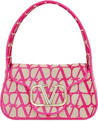 Valentino Garavani Hot Pink Nappa Leather Bondage Bag - Yoogi's Closet