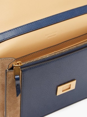 Givenchy Gv3 Mini Leather And Suede Bag - Blue Multi