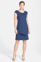 Thumbnail for your product : Lafayette 148 New York Cap Sleeve Punto Milano Sheath Dress (Regular & Petite)