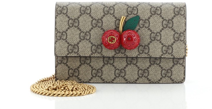 gucci cherry wallet on chain