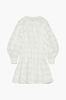 Thumbnail for your product : Ulla Johnson Leona Tiered Polka-dot Cotton And Silk-blend Organza Mini Dress