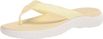 clarks yellow flip flops