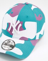 Thumbnail for your product : New Era 9Forty cap in purple and green camo