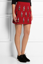 Thumbnail for your product : House of Holland Sequin-embellished velvet mini skirt