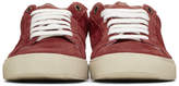 Thumbnail for your product : Saint Laurent Red Suede Court Classic SL/06 Sneakers