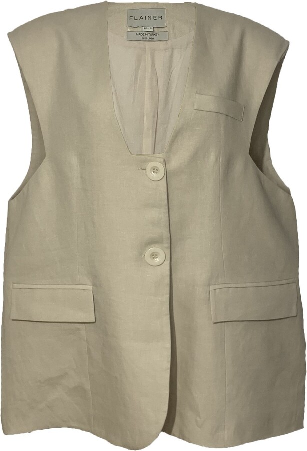 Linen Vest | Shop The Largest Collection in Linen Vest | ShopStyle