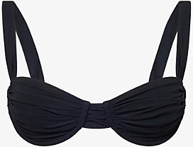 Faithfull The Brand Womens Black Sol Underwire Bikini Top S