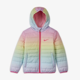 nike women's heavyweight puffer jacket pink