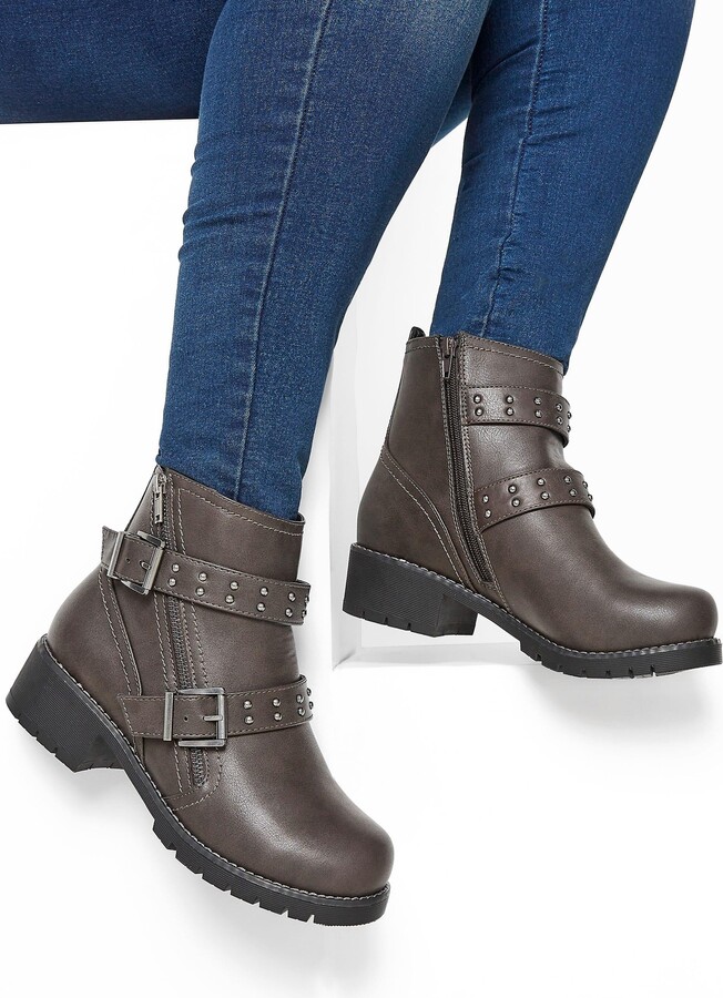 extra wide lace up ankle boots