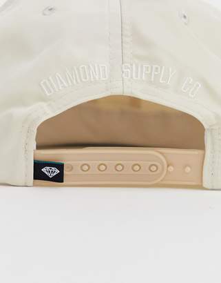 Diamond Supply Co. Nylon Snapback Cap With Logo in Stone