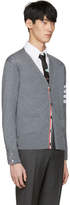 Thumbnail for your product : Thom Browne Grey Classic V-Neck Cardigan