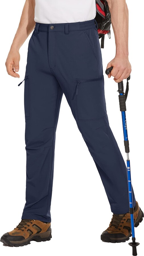 KEFITEVD Mens Summer Hiking Pants Quick Dry Outdoor Trousers Spring