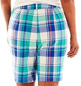 Thumbnail for your product : JCPenney St. John's Bay® Secretly Slender Bermuda Shorts - Plus