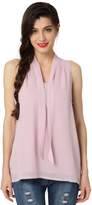 Thumbnail for your product : Abollria Womens Summer Chiffon Sleeveless Tops Casual Blouse Shirt with V Neck Bow