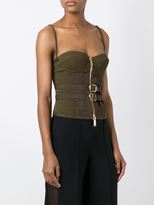 Thumbnail for your product : DSQUARED2 buckled bodice top - women - Polyester/Spandex/Elastane/Acetate/Viscose - 40