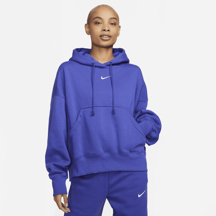 Nike Women's Sportswear Phoenix Fleece Over-Oversized Pullover Hoodie in  Blue - ShopStyle