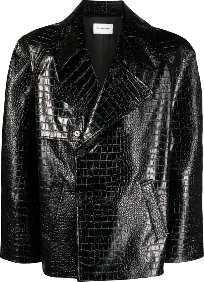 The Frankie Shop Jackie crocodileeffect jacket ShopStyle