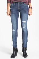 Thumbnail for your product : Vigoss Destroyed Skinny Jeans (Medium) (Juniors)
