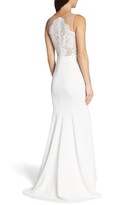 Thumbnail for your product : By Watters Cutout Lace Bodice Wedding Dress